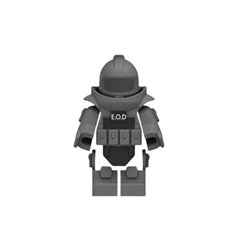 WW2 Military Building Block Set: Soldier Figures with Mini Camouflage and EOD Gear
