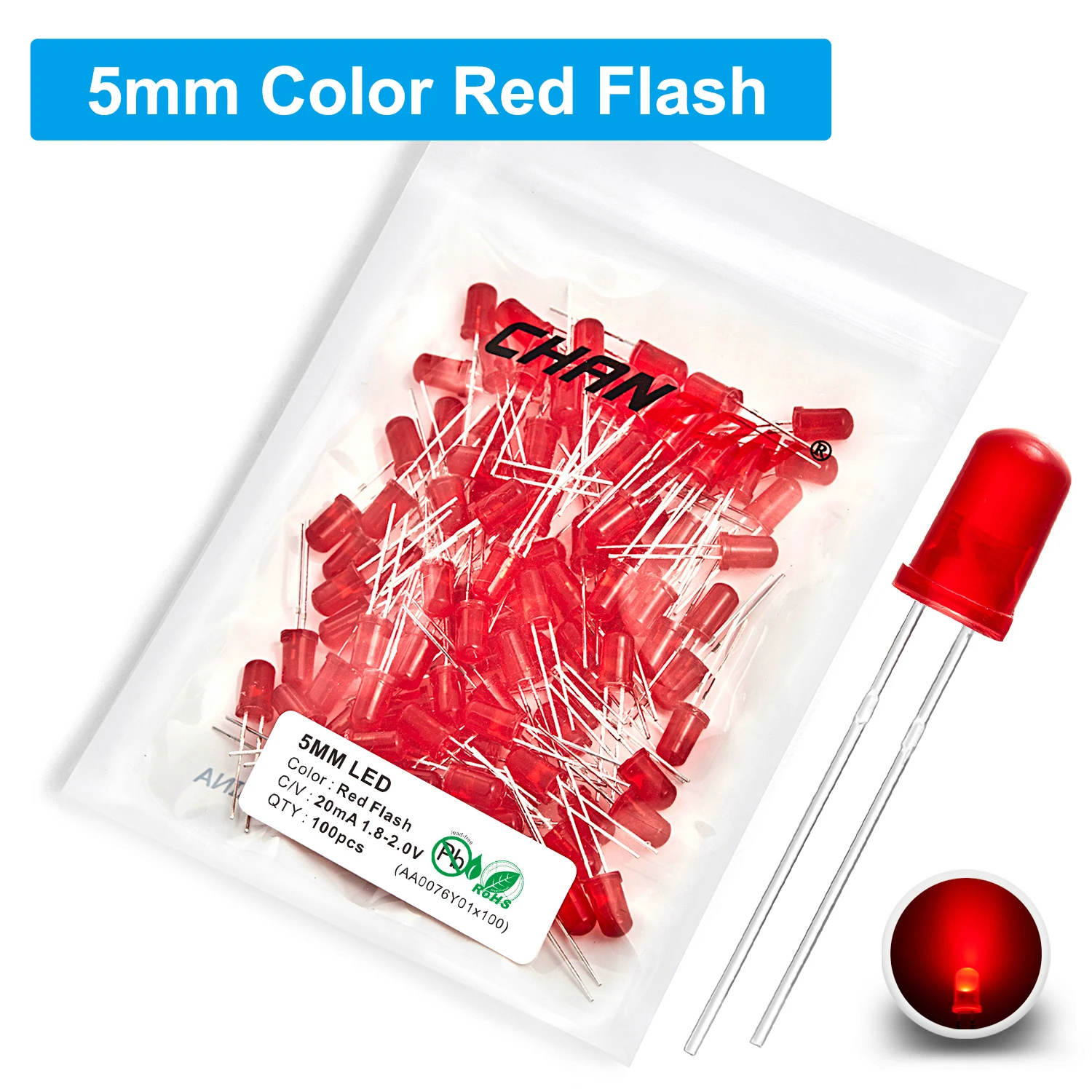 ตัวเลือกสินค้า LED สีเปลี่ยนได้ 7 สี กระพริบได้หลายรูปแบบ
