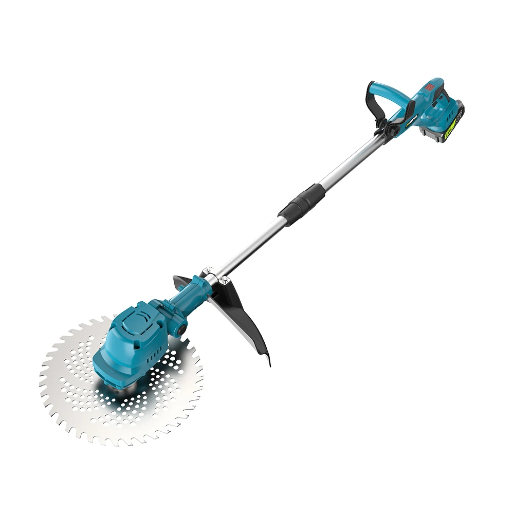 9 Inch Brushless Electric Lawn Mower Length Adjustable Cordless Rechargeable Gra