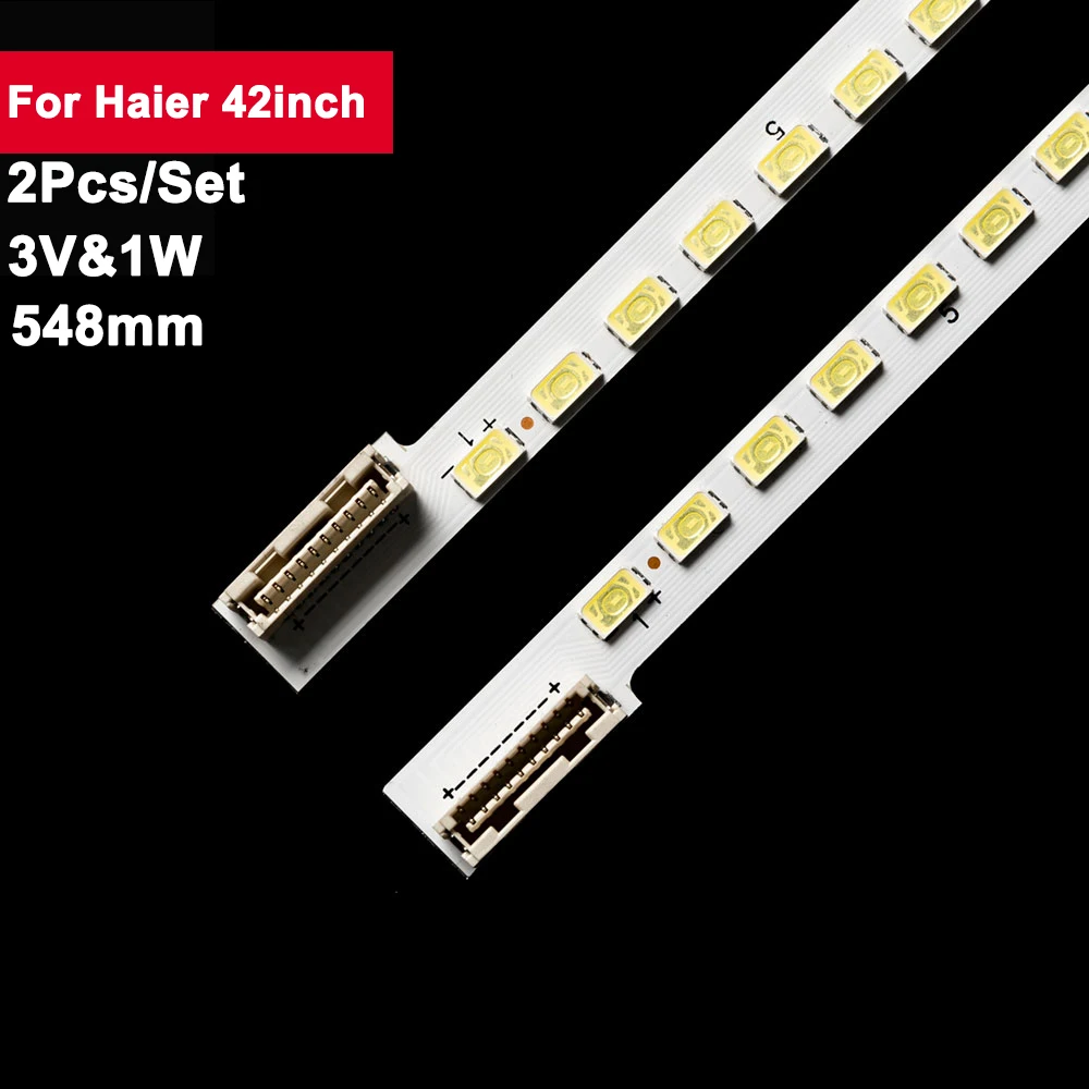 

3V 548mm Led Tv Backlight Strip for Haier 42inch Edge FHD-1 REV1.0 1R/1L 0374A LE42Z300R3D 42E61HR 42E70RG 42E72RA 42E85RS LE42K