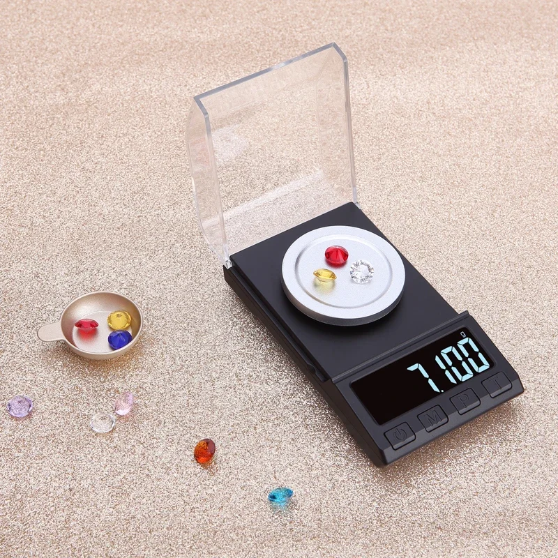 100g/50g/20g 0.001g Precision Scale For Jewelry Gold Herb Lab Weight Milligram Scale Electronic Balance Digital Accurate