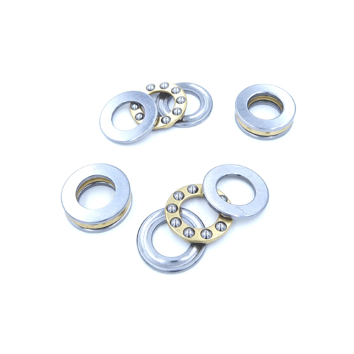 1Pc F5-12M 5 x 12 x 4 mm Axial Ball Thrust Bearing 3-Parts 3-in-1 Plane