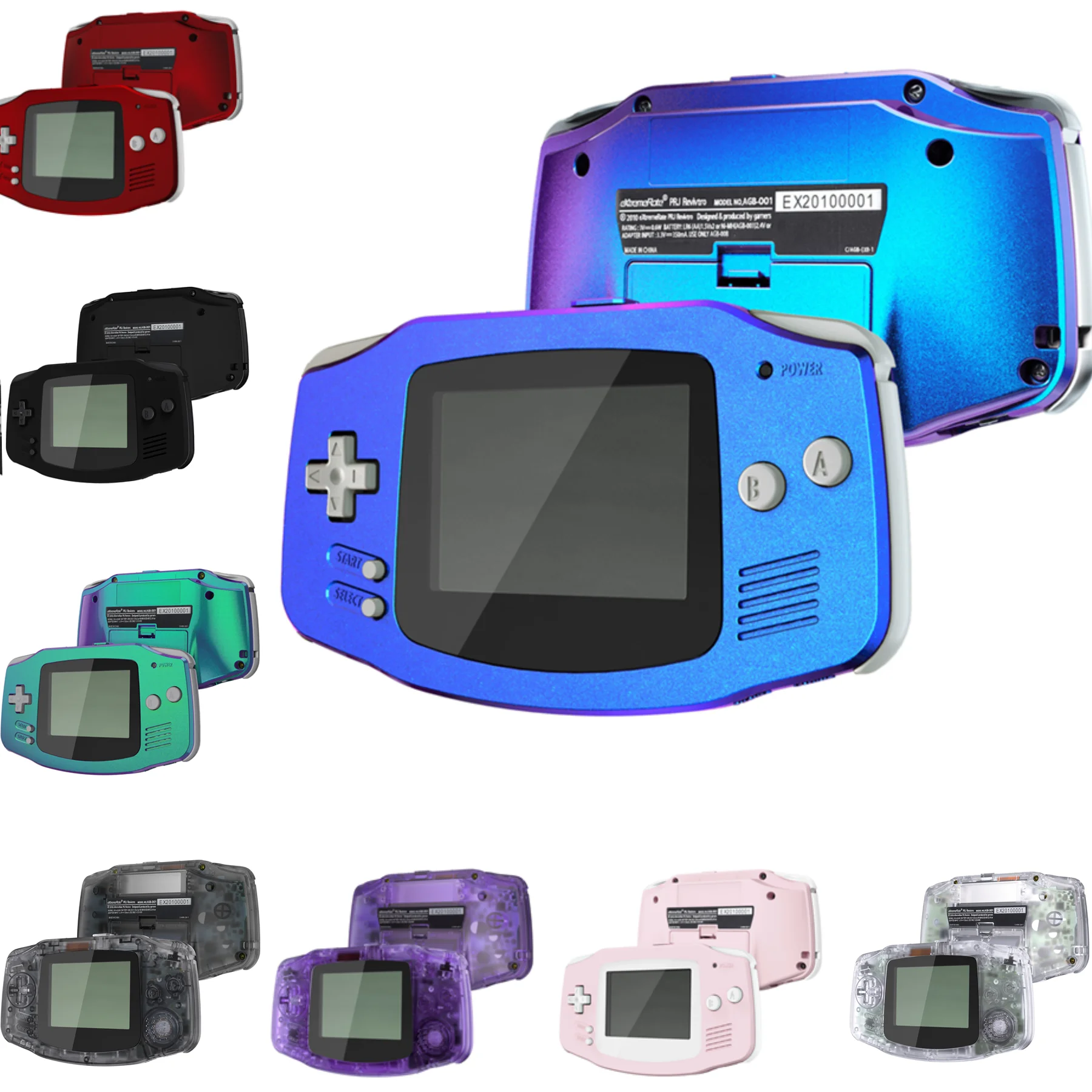eXtremeRate IPS Ready Upgraded Replacement Shell Full Housing Cover Buttons for Gameboy Advance - for Both IPS & Standard LCD