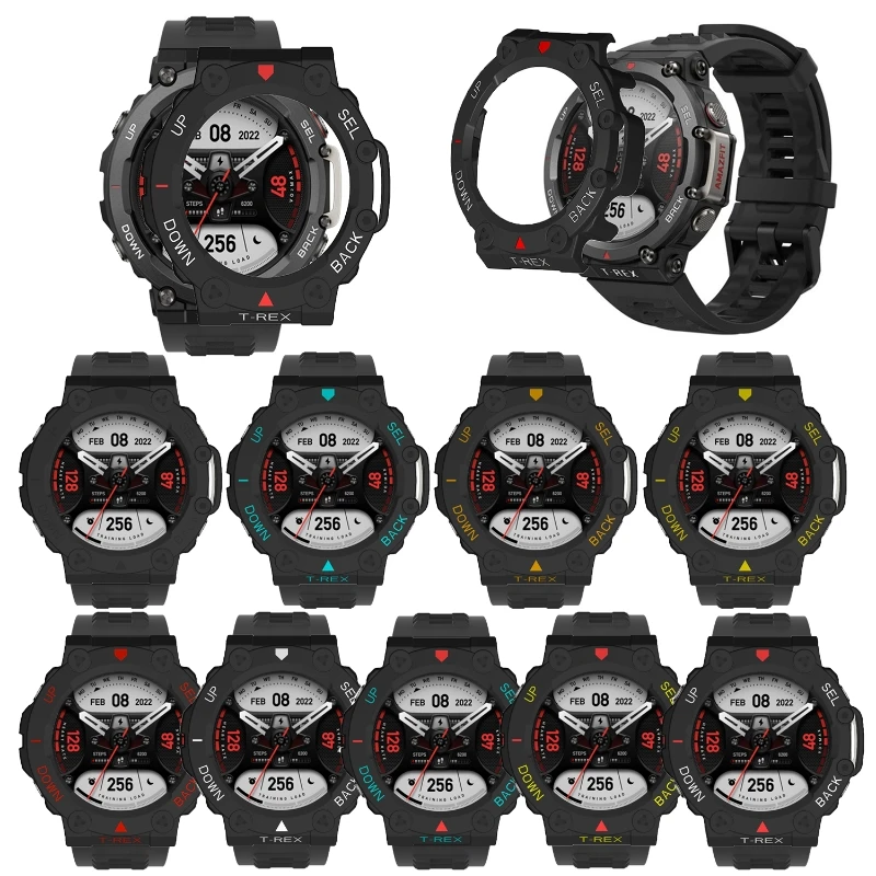

for T-Rex 2 Smartwatch Protective for Case Screen Cover Utra-thin Guard Bumper Cover