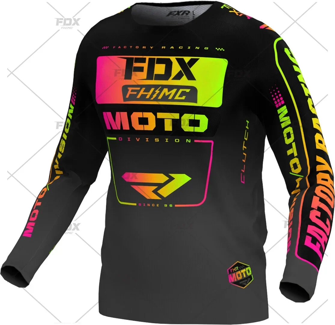 Men's cycling loose rider Jersey motorcycle DH cross country sportswear BMX MTB endurance race mountain bike breathable shirt