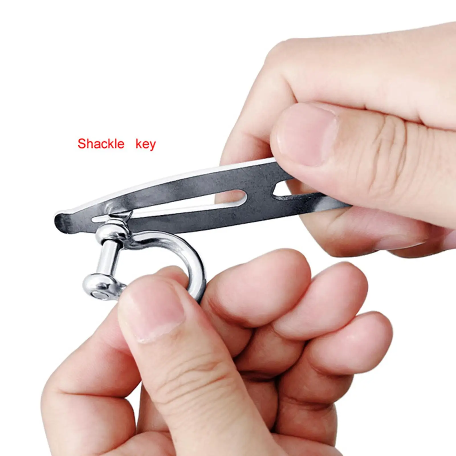 

AYAMOO Shackle Key with Bottle Opener Stainless Steel 316 Universal Fit for