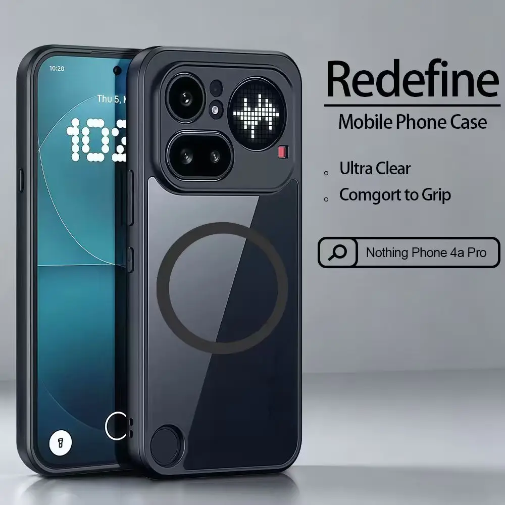Clear Transparent Airbag Anti-Fall Case – Acrylic Shockproof Armor Back Cover with Scratch Resistance