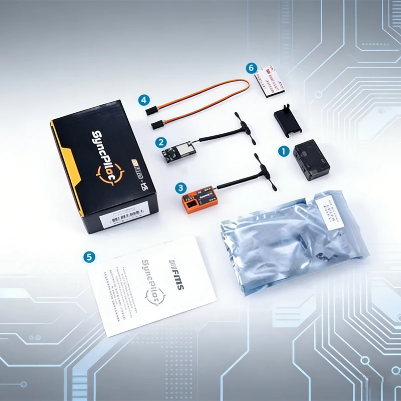 Kit FPV Head Tracker + Syncpilot Receiver + Servo Gimbal + VTX Mount Fan