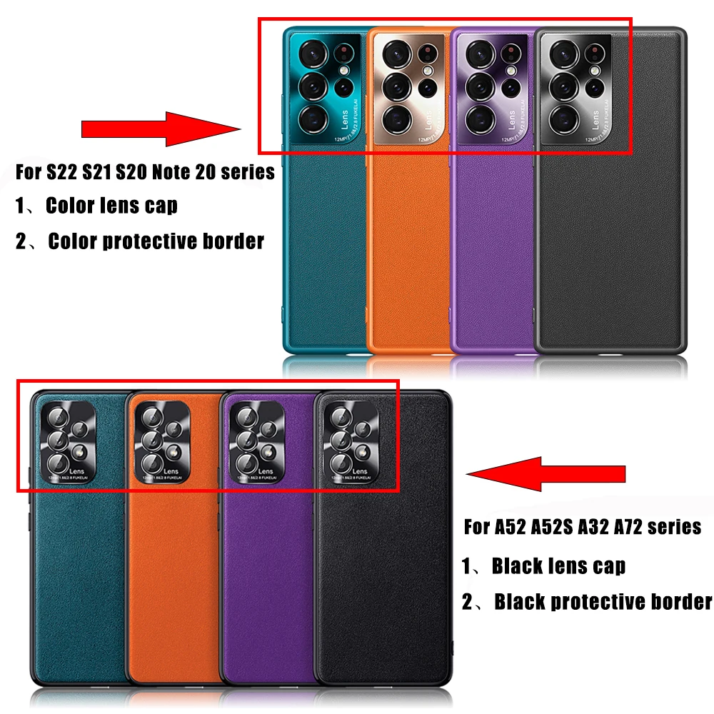 Cartoon Christmas Phone Case Tempered Glass For Samsung S20 Plus S20 Ultra S8 S9 S10 plus Note 9 10 pro A7 2018 S6 S7 edge plus