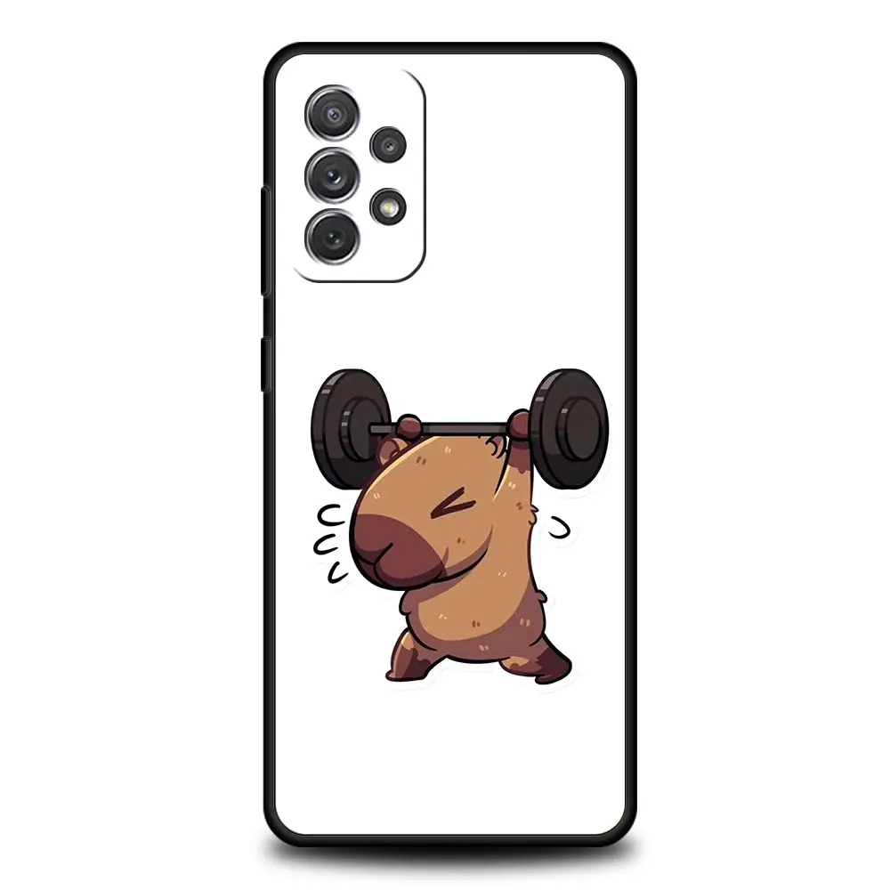 Cute Cartoon Capybara Couple Phone Case