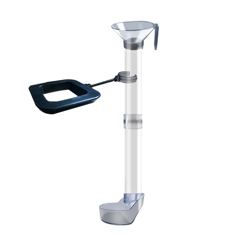 

Feeding Food Tube for FishTank, Feeding Tools with Dish Bowl, Easy Clean Transparent Crystal Shrimp Pot