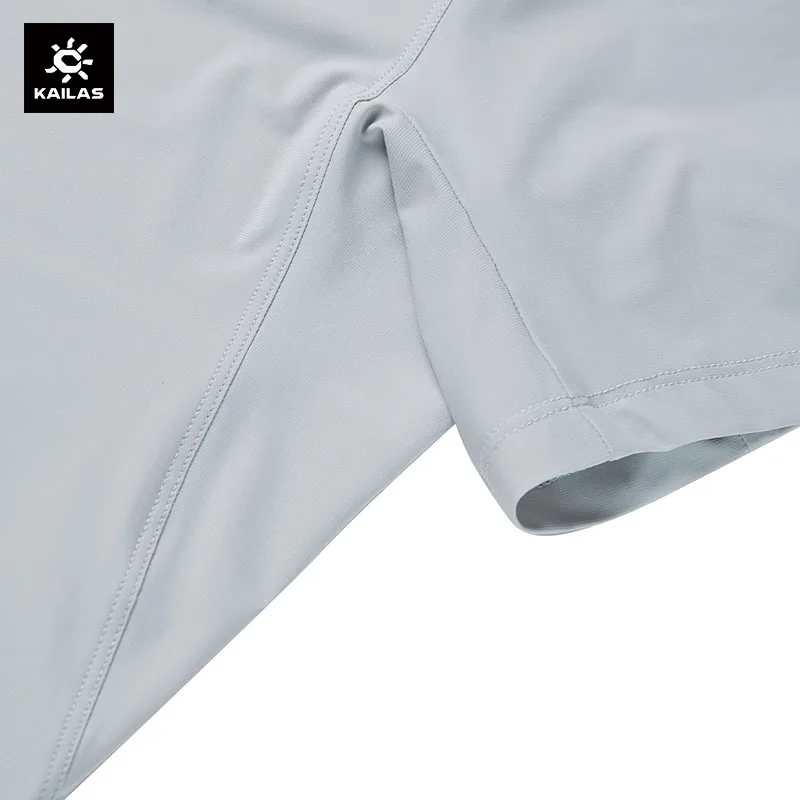 KAILAS Short Sleeve Hiking T-shirt Men Summer Outdoor Sports Climbing O-neck Tops Cool Stretch Functional Tee KG2317144