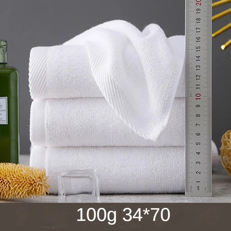 

Hot Sale Skin-Friendly Cotton Hotel Towel Hotel White Face Towel Cotton Five-Star Bath Beauty Salon White Towel