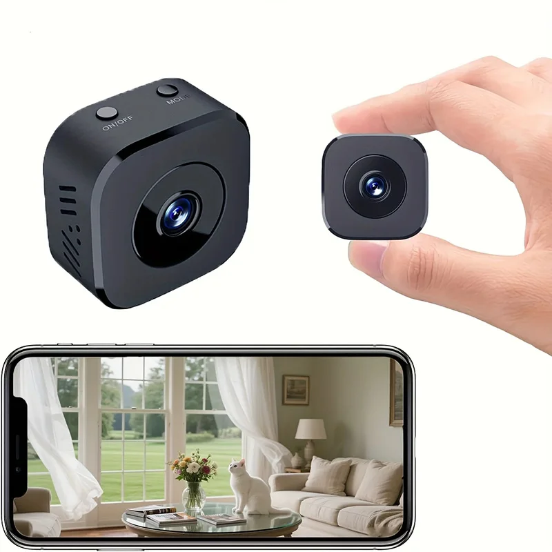 Mini Beveiligingscamera 4K FullHD WiFi Surveillance Met 2-weg Audio Bewegingsdetectie Infrarood Nachtzicht Beveiligingscamera