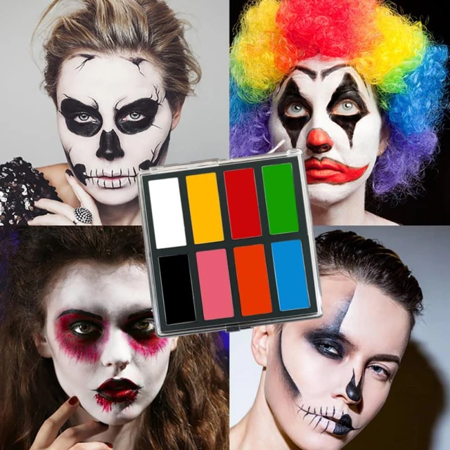 Face Paint Palette Professional Water Soluble Paints Face Body Painting Set  for Special Effects Halloween Makeup Stage Shows - AliExpress