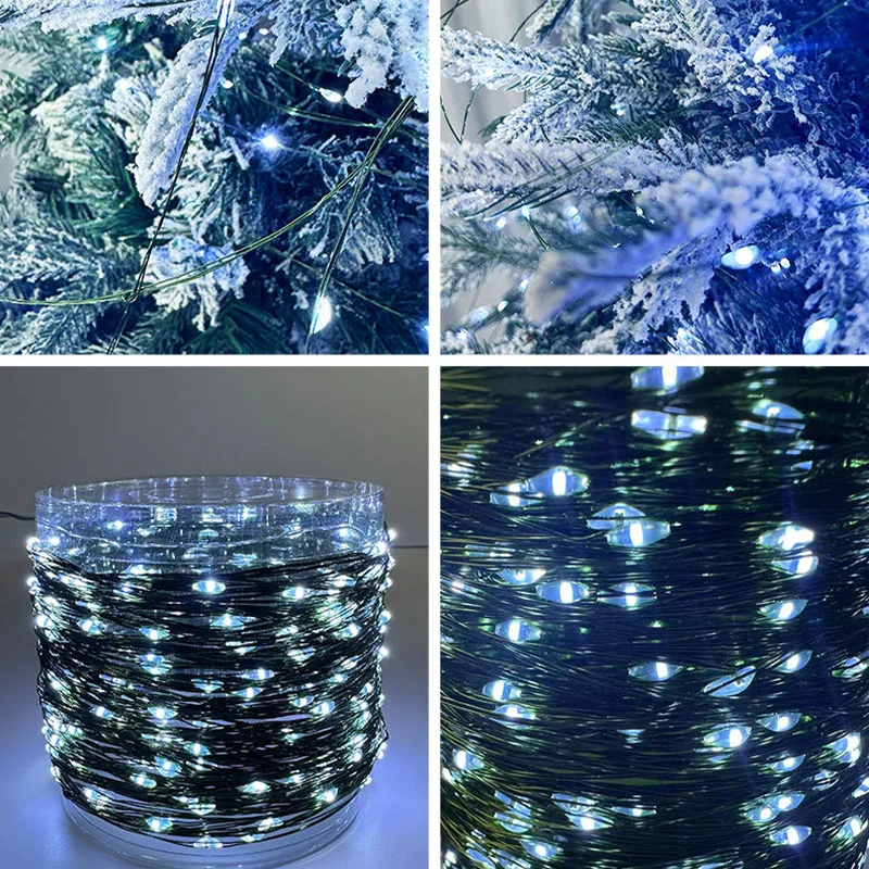 5/10/20m LED Lights String Fairy Light USB 8 Modes Copper Green Wire for Bedroom Garden Party Wedding Christmas Tree Decoration