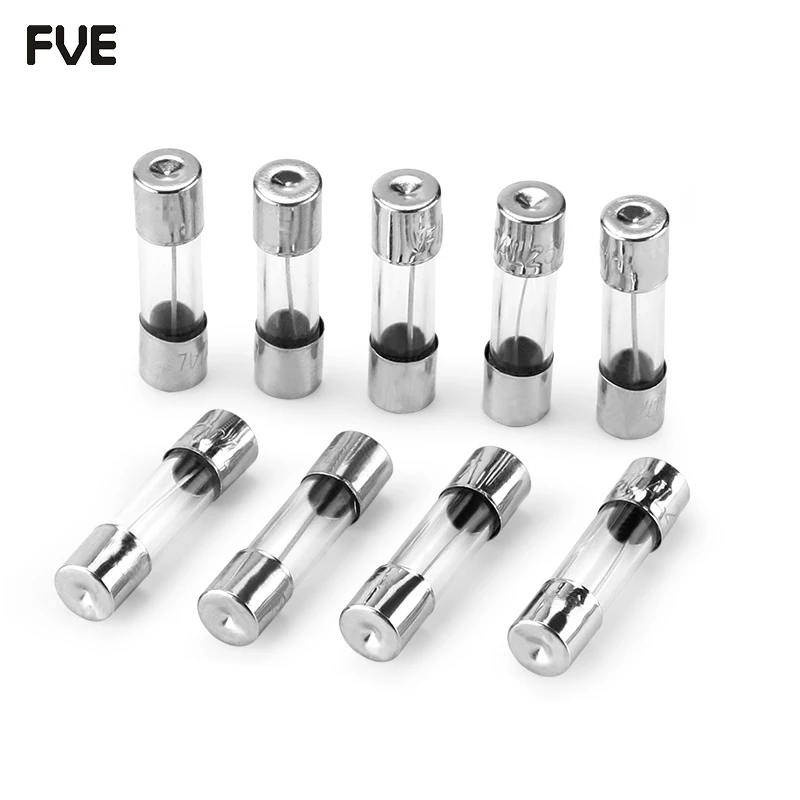5*20 6x30mm 250v Glass Tube Fuse Fast Fuse 0.1a 0.2a 0.5a 1a 2a 3a 3