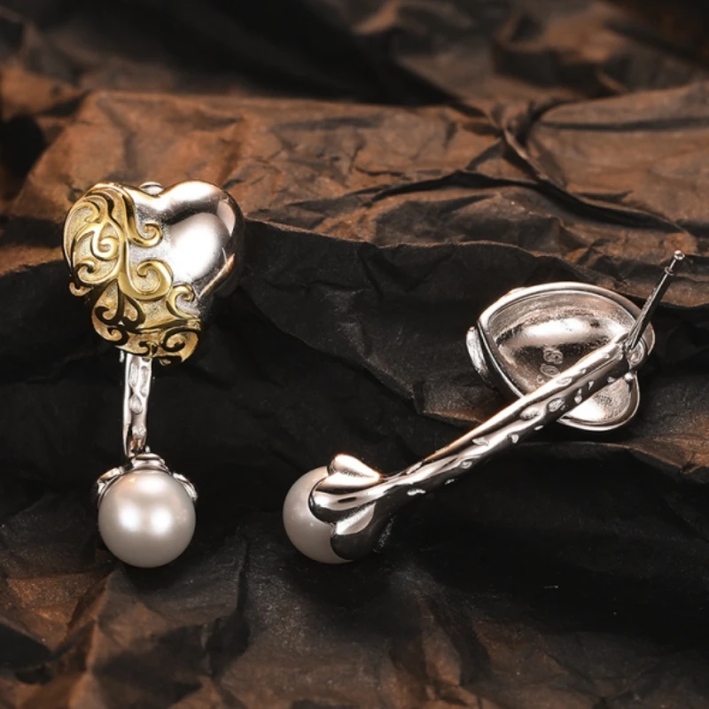 

Женские серьги из серебра 925100% пробы, с жемчугом