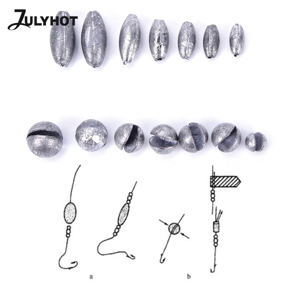 Fishing Lead Sinker Split Shot Fishing Split Shot Sinker Kit 1 Box