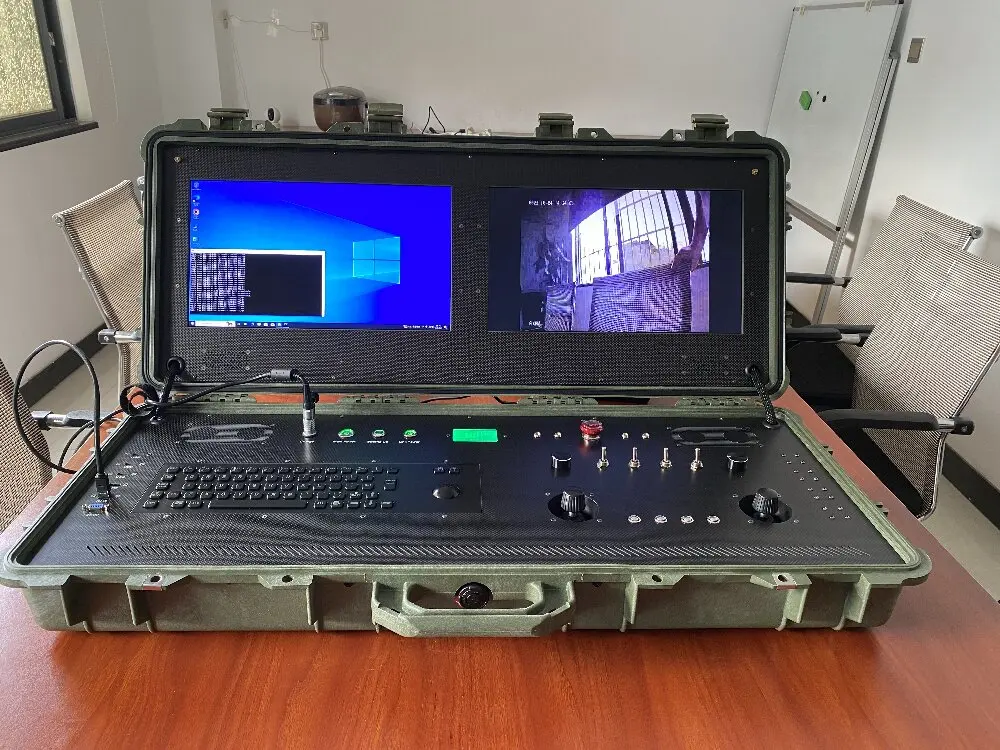 RC Drones Integrated Industrial Grade PC System Manufacturer Long Range Drone Dual-Screen Portable Ground Control Station 1 RC Drones Integrated Industrial Grade PC System Manufacturer Long Range Drone Dual-Screen Portable Ground Control Station