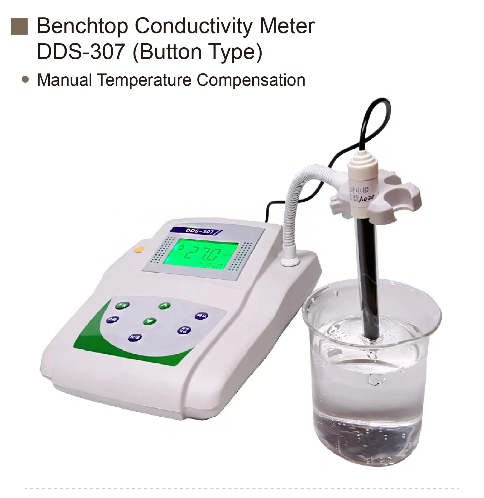 DDS-11A Bench Conductivity Meter Water Quality Analyzer DC9V 0~20mV High Precisi