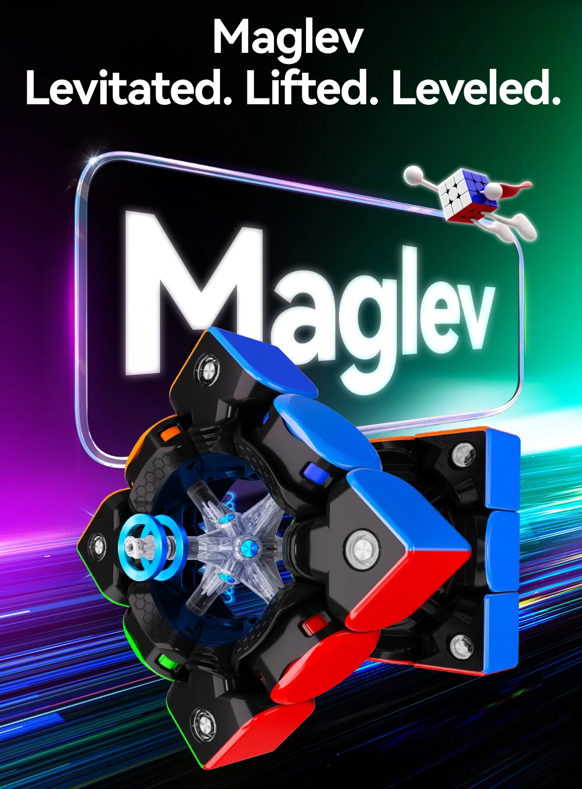 [ECube] GAN V100 Maglev UV Matte Leap 3x3x3 2026 Heißester Magnetischer Zauberwürfel Professioneller 3x3 Speed Cube Puzzle Lernspielzeug – Detail 4