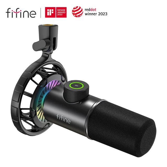 FIFINE – Microphone USB pour ordinateur portable et portable, pour  enregistrement, Streaming, voix off, Podcasting, Audio et vidéo, K670 -  AliExpress