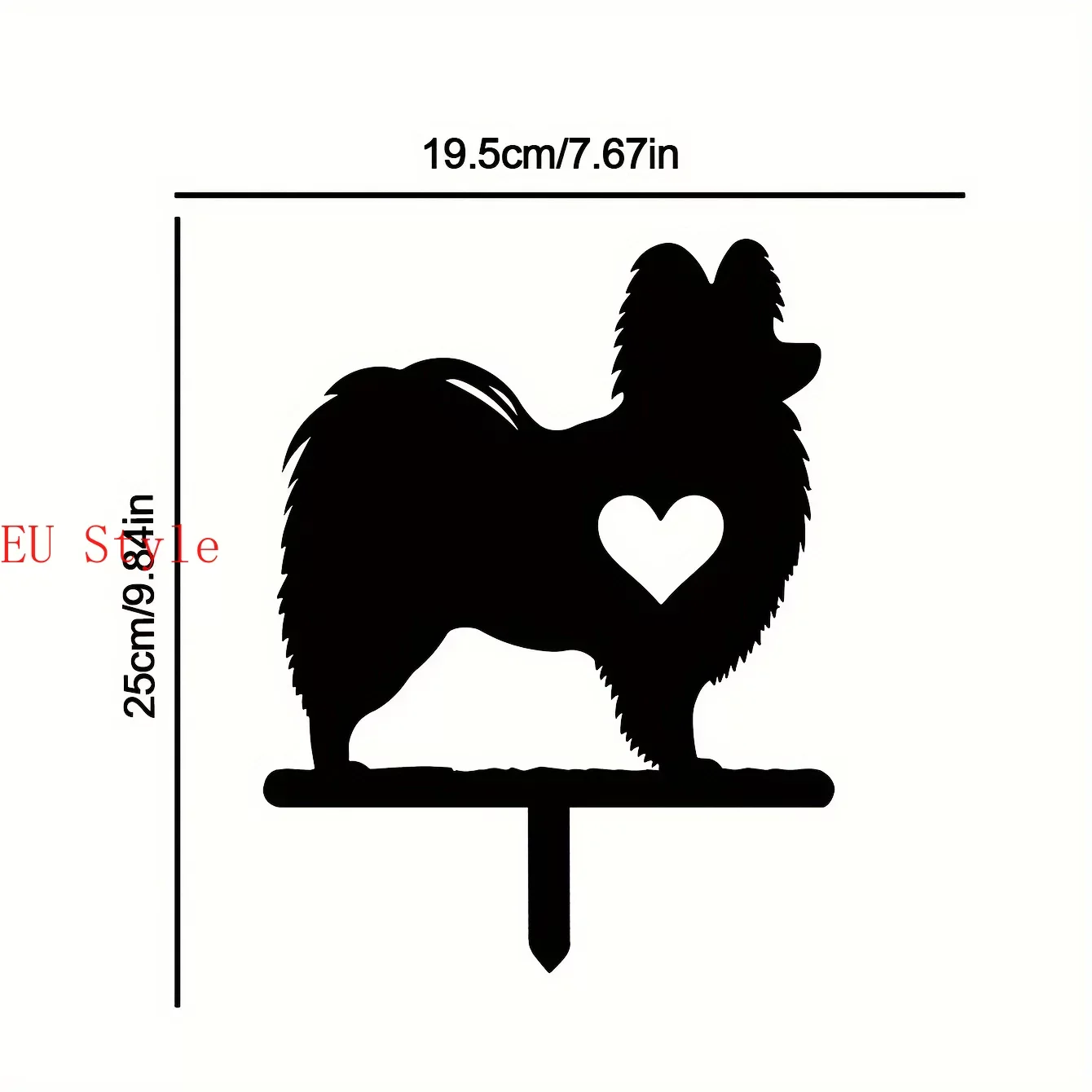 

Cute Dog Garden Stake Iron Art Silhouette Metal Yard Sign Courtyard Garden Decor Outdoor Decoration Creative Pet Commemorative O