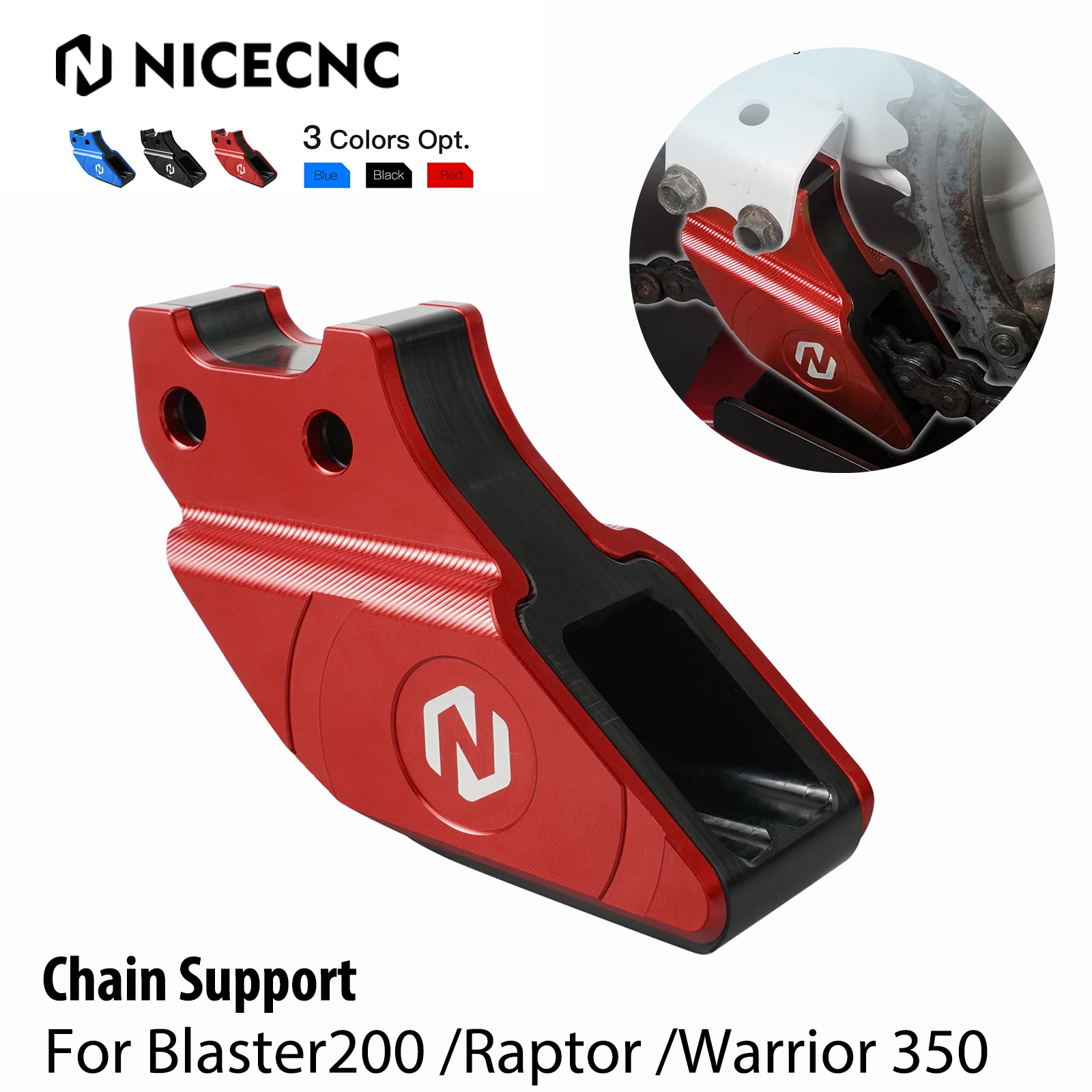 Supporto Catena Atv Per Yamaha Warrior 350 Blaster 200 Yfs200 Raptor 350 Accessori Quad Muslimalluminio E Nylon