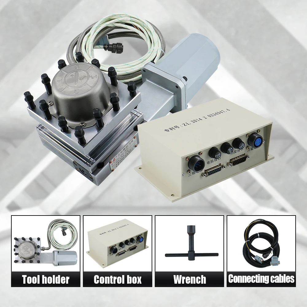 HLTNC LD4B 0625 6125 380V CNC Electric Tool Holder Vertical Automatic Tool Change Turret Knife Rest With Controller For Lathe