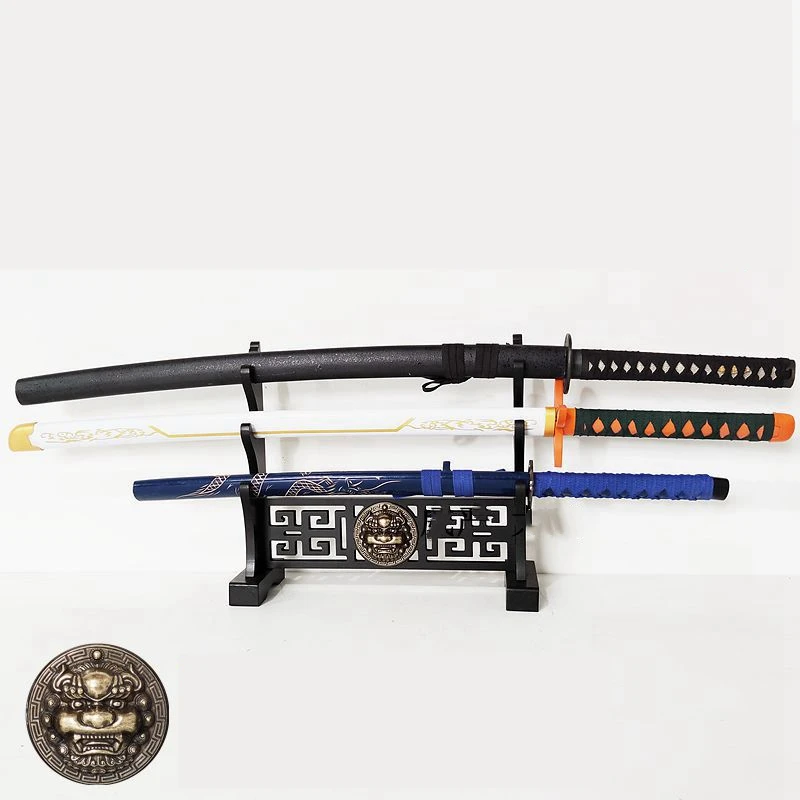 Sword Display Rack Sword Stand Velvet Protect Sword Rack Katana Genji Japanese Samurai Blade Gladius Templar Medieval Stand-3D Kirin