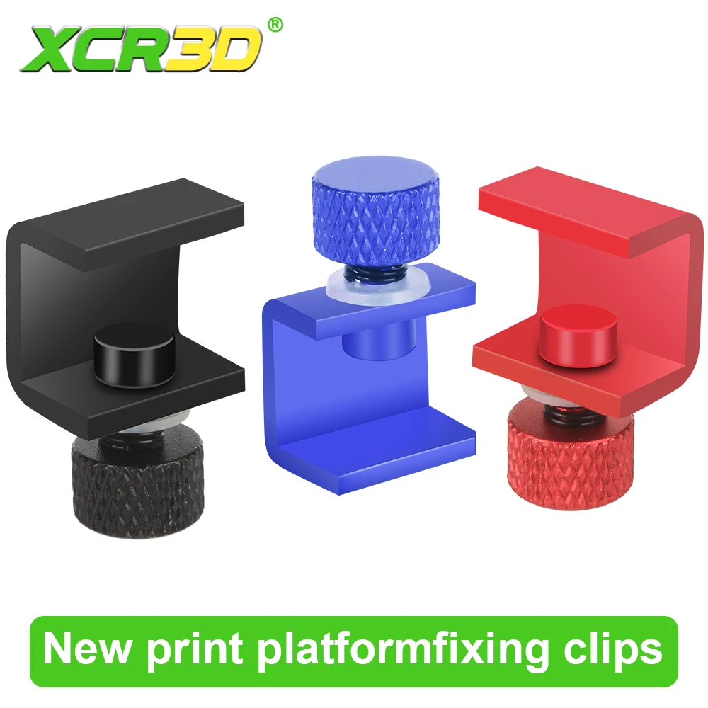 XCR3D Glass Heated Bed Clamp 3D Printer Parts Heatbed Plate Clip for Ultimaker UM Build Platform Retainer 4pcs/8pcs 4pcs 8pcs glass heated bed clamp 3d printer parts heatbed plate clip for um2 um build platform retainer