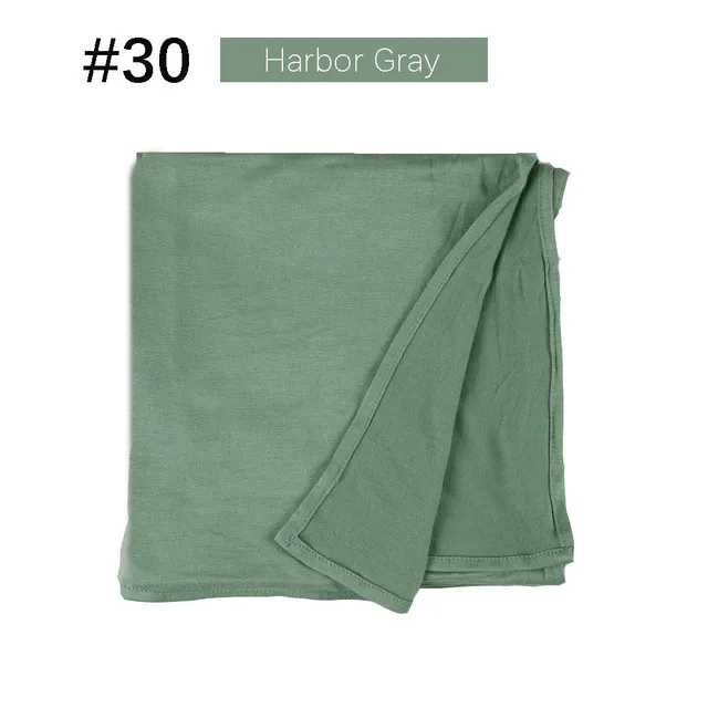 Muslim Women Premium Instant Cotton Jersey Hijab Scarf Jersey Hijabs Scarves With Hoop Pinless HeadScarves 53 colors 30