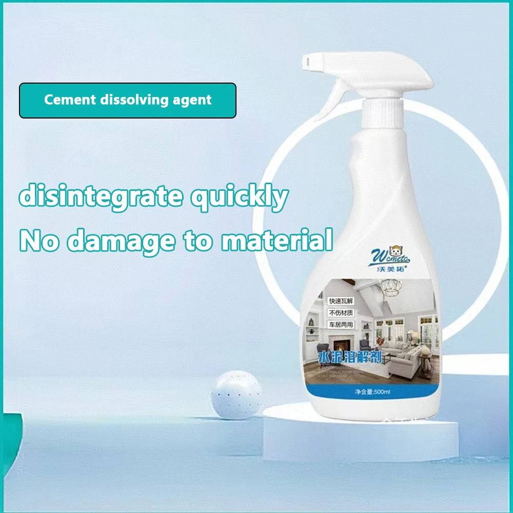 500ML Cement dissolving agent cleaner sediment loosening agent fast dissolving remover and decontamination liquid cement nemesis