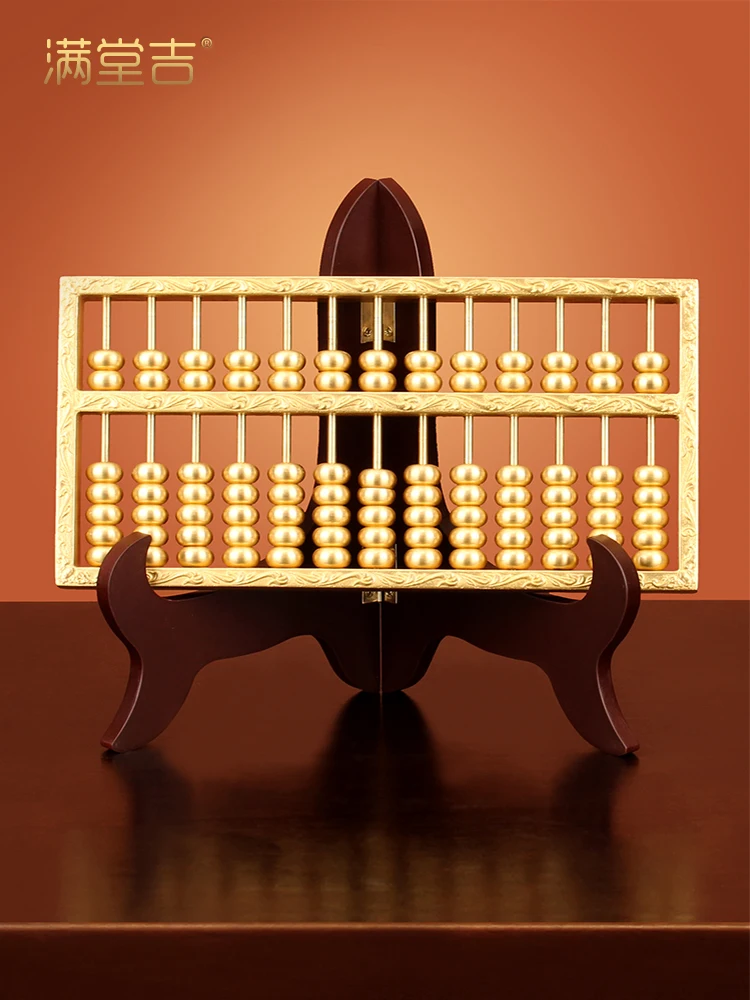 

All-copper old-fashioned wishful thinking ornaments solid lucky gold operator office Feng Shui decoration craft gifts