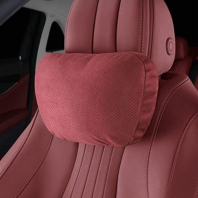 

Breathable Hole Headrest Car Neck Pillow For Audi Porsche Benz S-Class Car Seat Rest Cushion Lumbar Automobile Accessories