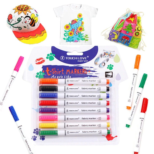 ZIG Kuretake Clothes Markers LAUNDRY PEN Permanent Water Resistant Textile  Marker Pens for Fabric Wash 0.8