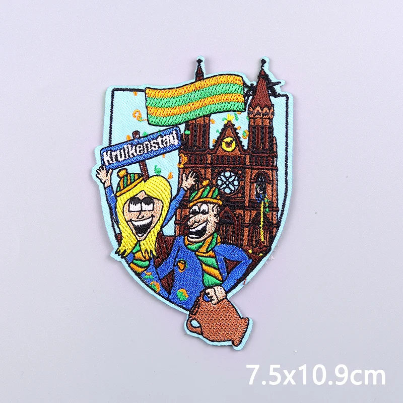 Carnival Embroidery Applique Patch - Sew-On Emblem for Clothing and DIY Crafts