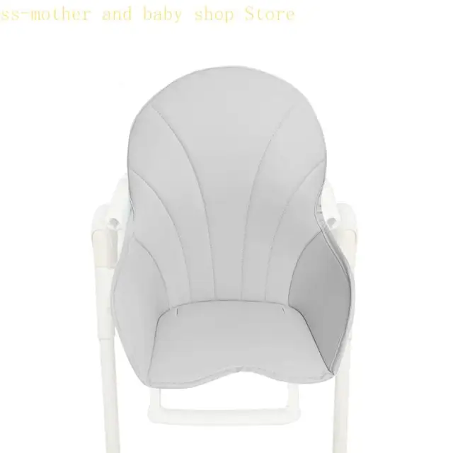 PU Leather High Chair Cushion Mat with Soft Sponge Padded Feature for Baby Toddler Solid Color Designing 5