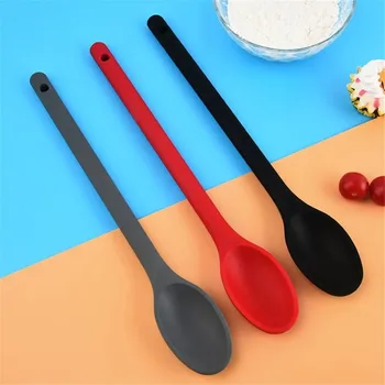 1 cucchiaio da miscelazione in silicone, cucchiaio da cucina antiaderente, cucchiaio da forno per cucinare, mescolare e servire 1