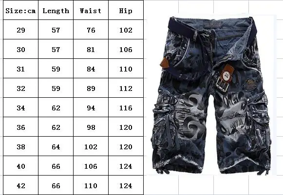 High Quality Camouflage Loose Cargo Shorts for Men Summer Fashion Camo Shorts Multiple Pockets Cargo Pants for Men 6