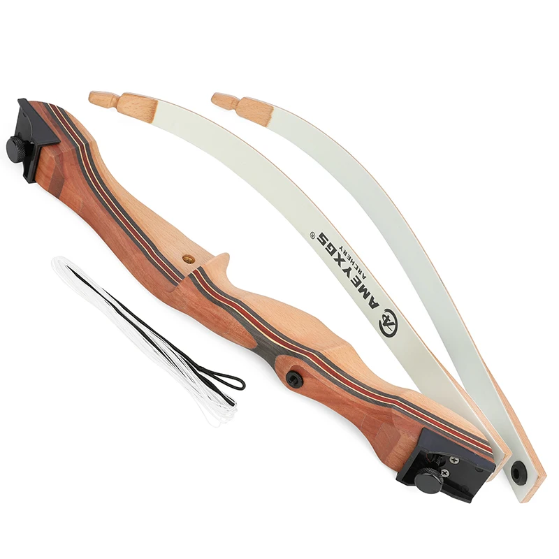 Youth Bow Archery Recurve Bow 10-20lbs Right Hand 48/54Inch Maple Laminate Bow for Adults Begin Training Target Practice 4