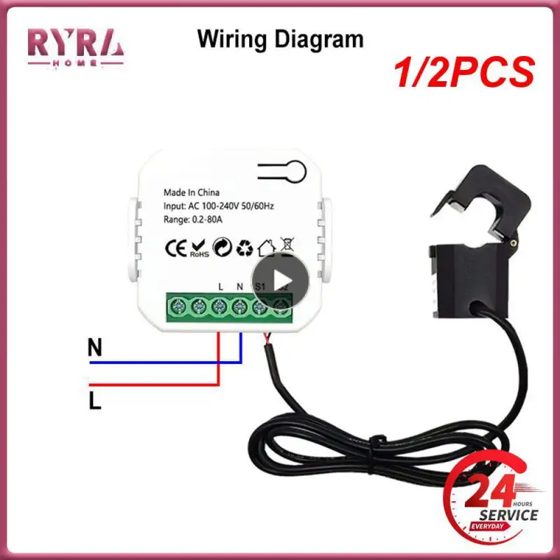 

Датчик зажима тока на Din-рейке, 110 В, 240 В