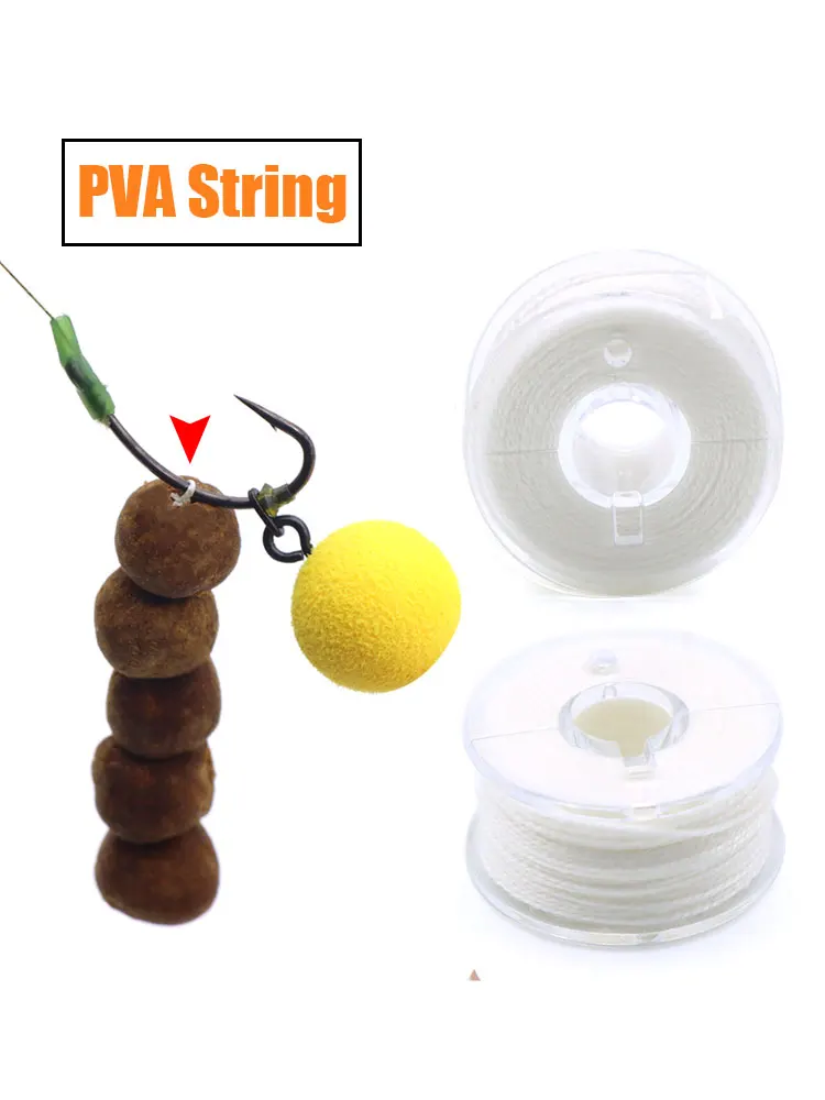 20 m PVA Tasche Dichtung Gewinde Pva String Karpfen Angeln Köder Boilie Werfen Haar Rig Stecker Angelschnur Methode Feeder Ende angelgerät – Detail 5
