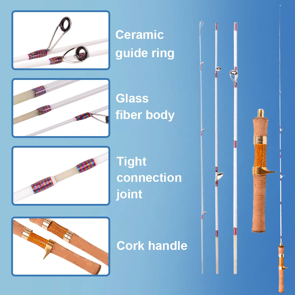 Ejection Fishing Rod Four-Section Fishing Pole Rod XUL Super Soft and Ultra Light Mini Accessories