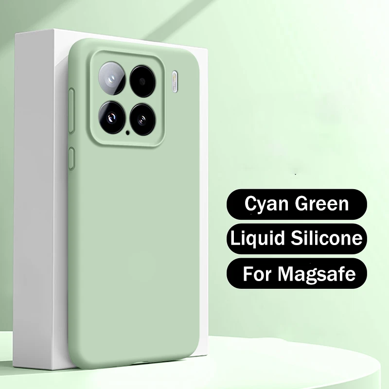 Luxury Liquid Silicone MagSafe-Compatible Matte Soft Magnetic Skin Cover