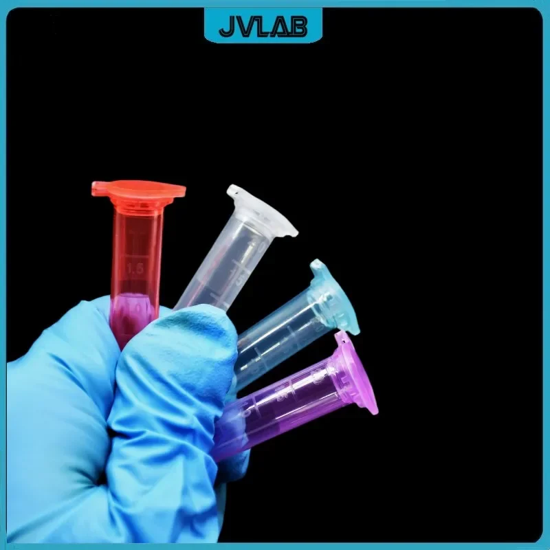 Microtubes Centrifuge Tube 2ml Lab Centrifugal Tube Colourful EP Bottom Round PP Test Snap-cap Clear Scale 100/PK