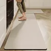 Kitchen Carpet Anti-slip Oil-proof Floor Mat Pvc Leather Waterproof Mats Long Strip Japanese Striped Style Home Decoration Rug 2