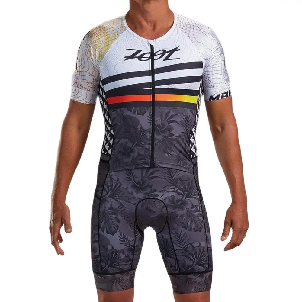 

ZOOTEKOI triathlon suit men bodysuit jersey skinsuit ciclismo bicycle clothes speed sets jumpsuit culotte hombre laser cutting