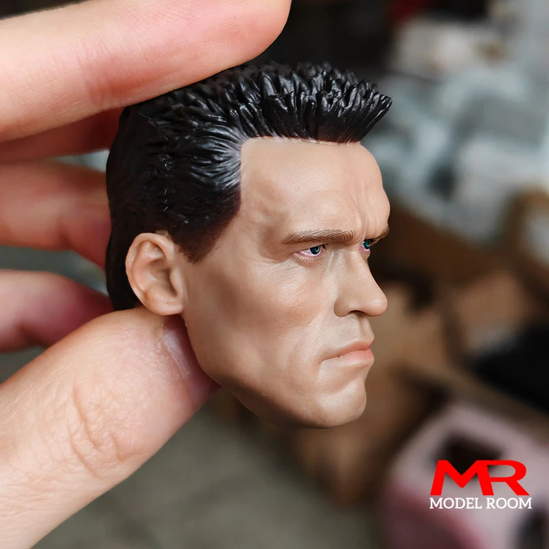 Tête De Soldat T-800 Non Peinte 1/18 - Pour Figurine DIY 3,75 Pouces - Année 2023